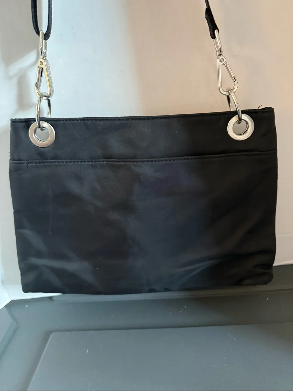 Steve Madden Black Quilted Crossbody Purse